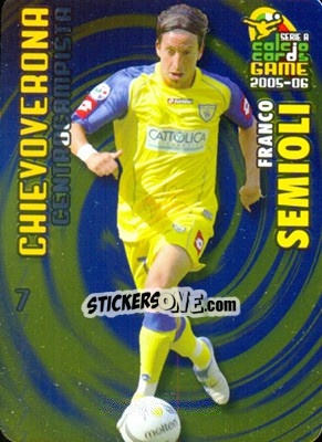 Sticker Franco Semioli - Serie A 2005-2006. Calcio cards game n. 25 - Panini