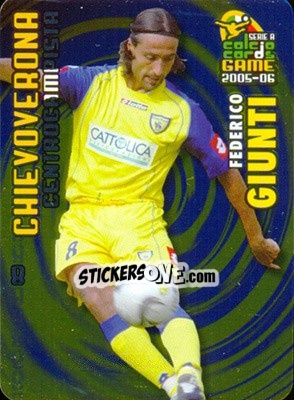 Sticker Federico Giunti - Serie A 2005-2006. Calcio cards game n. 27 - Panini
