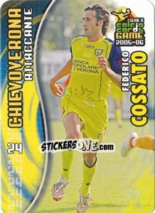 Sticker Federico Cossato - Serie A 2005-2006. Calcio cards game n. 29 - Panini