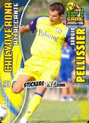 Sticker Sergio Pellissier - Serie A 2005-2006. Calcio cards game - Panini