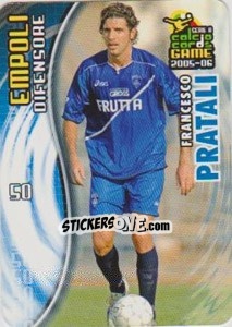 Sticker Francesco Pratali - Serie A 2005-2006. Calcio cards game n. 33 - Panini
