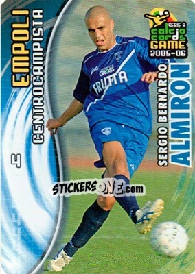 Sticker Sergio Bernardo Almiron - Serie A 2005-2006. Calcio cards game n. 36 - Panini