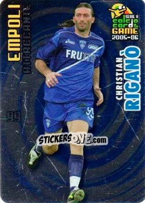 Sticker Christian Rigano - Serie A 2005-2006. Calcio cards game n. 38 - Panini