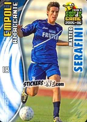 Sticker Matteo Serafini - Serie A 2005-2006. Calcio cards game - Panini