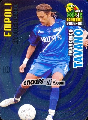 Sticker Francesco Tavano - Serie A 2005-2006. Calcio cards game n. 40 - Panini
