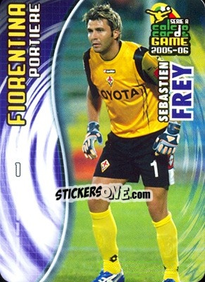 Sticker Sebastien Frey - Serie A 2005-2006. Calcio cards game n. 41 - Panini