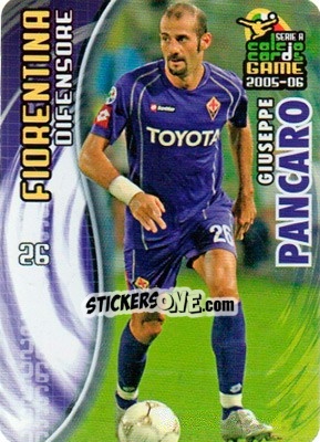 Sticker Giuseppe Pancaro - Serie A 2005-2006. Calcio cards game n. 43 - Panini