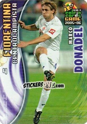 Figurina Marco Donadel - Serie A 2005-2006. Calcio cards game - Panini