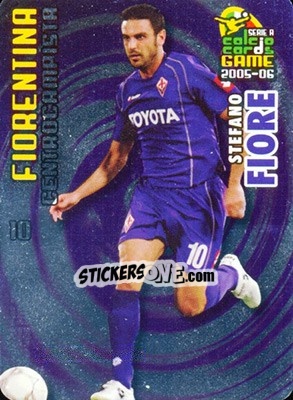 Sticker Stefano Fiore - Serie A 2005-2006. Calcio cards game n. 46 - Panini