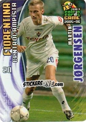 Sticker Martin Jorgensen - Serie A 2005-2006. Calcio cards game n. 47 - Panini