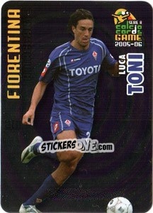 Sticker Luca Toni - Serie A 2005-2006. Calcio cards game n. 48 - Panini