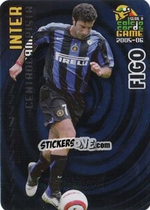 Sticker Figo - Serie A 2005-2006. Calcio cards game n. 54 - Panini