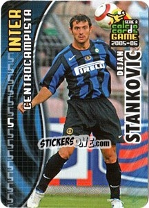 Sticker Dejan Stankovic - Serie A 2005-2006. Calcio cards game n. 58 - Panini