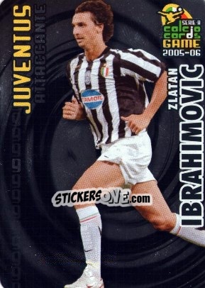 Figurina Zlatan Ibrahimovic - Serie A 2005-2006. Calcio cards game - Panini