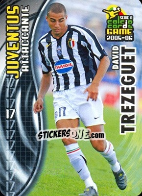 Sticker David Trezeguet - Serie A 2005-2006. Calcio cards game n. 69 - Panini