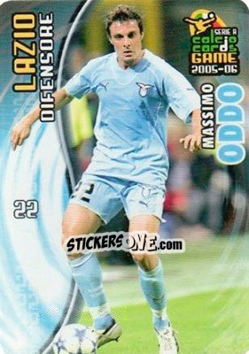 Sticker Massimo Oddo - Serie A 2005-2006. Calcio cards game n. 72 - Panini