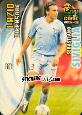 Sticker Sebastiano Siviglia - Serie A 2005-2006. Calcio cards game n. 73 - Panini