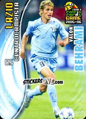 Sticker Valon Behrami - Serie A 2005-2006. Calcio cards game n. 75 - Panini