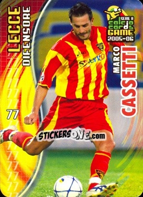 Figurina Marco Cassetti - Serie A 2005-2006. Calcio cards game - Panini