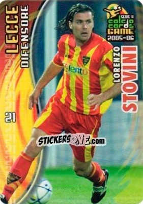 Sticker Lorenzo Stovini - Serie A 2005-2006. Calcio cards game n. 83 - Panini