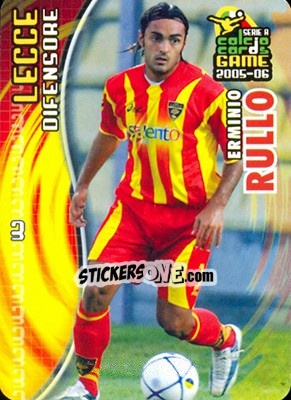 Sticker Erminio Rullo - Serie A 2005-2006. Calcio cards game n. 84 - Panini