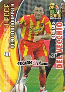 Figurina Gennaro Del Vecchio - Serie A 2005-2006. Calcio cards game - Panini