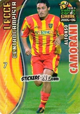 Sticker Alfonso Camorani - Serie A 2005-2006. Calcio cards game n. 86 - Panini