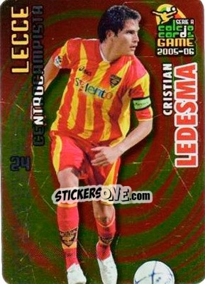 Cromo Cristian Ledesma - Serie A 2005-2006. Calcio cards game n. 87 - Panini