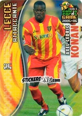 Sticker Axel Cedric Konan - Serie A 2005-2006. Calcio cards game n. 89 - Panini