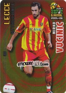 Sticker Mirko Vucinic - Serie A 2005-2006. Calcio cards game n. 90 - Panini