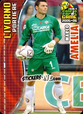 Sticker Marco Amelia - Serie A 2005-2006. Calcio cards game n. 91 - Panini