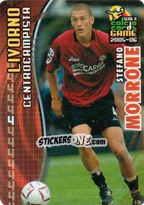Sticker Stefano Morrone - Serie A 2005-2006. Calcio cards game n. 97 - Panini