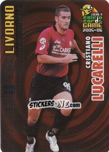 Sticker Cristiano Lucarelli - Serie A 2005-2006. Calcio cards game n. 99 - Panini