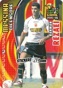 Sticker Rahman Rezaei - Serie A 2005-2006. Calcio cards game n. 102 - Panini