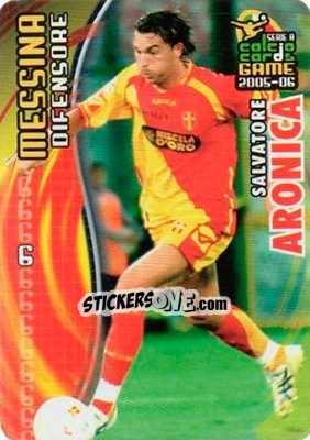 Sticker Salvatore Aronica - Serie A 2005-2006. Calcio cards game n. 103 - Panini