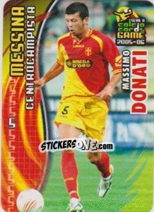 Sticker Massimo Donati - Serie A 2005-2006. Calcio cards game n. 105 - Panini