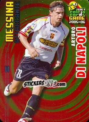 Sticker Arturo Di Napoli - Serie A 2005-2006. Calcio cards game n. 109 - Panini
