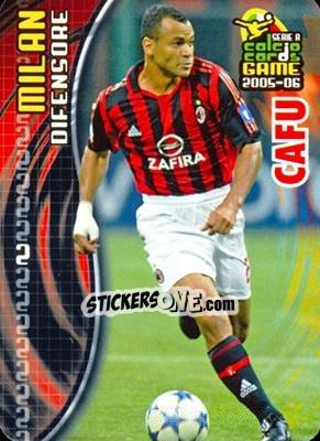 Sticker Cafu - Serie A 2005-2006. Calcio cards game n. 112 - Panini