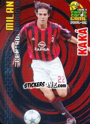 Sticker Kaka - Serie A 2005-2006. Calcio cards game n. 117 - Panini