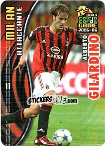 Sticker Alberto Gilardino - Serie A 2005-2006. Calcio cards game n. 119 - Panini