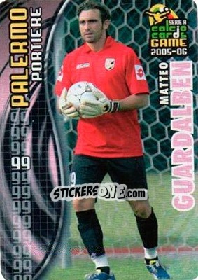 Sticker Matteo Guardalben - Serie A 2005-2006. Calcio cards game n. 121 - Panini