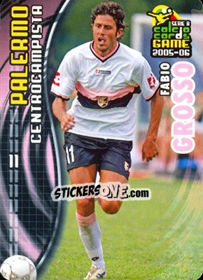Sticker Fabio Grosso - Serie A 2005-2006. Calcio cards game n. 124 - Panini