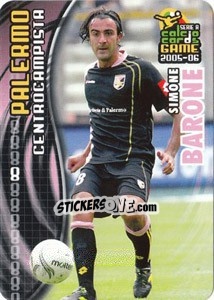 Figurina Simone Barone - Serie A 2005-2006. Calcio cards game - Panini