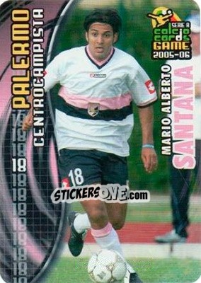 Sticker Mario Alberto Santana - Serie A 2005-2006. Calcio cards game - Panini