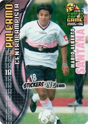 Sticker Mario Alberto Santana - Serie A 2005-2006. Calcio cards game n. 127 - Panini