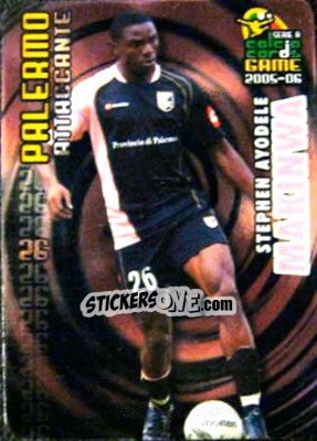 Sticker Stephen Ayodele Makinwa - Serie A 2005-2006. Calcio cards game n. 129 - Panini