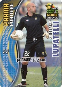Sticker Cristiano Lupatelli - Serie A 2005-2006. Calcio cards game n. 131 - Panini