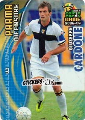 Sticker Giuseppe Cardone - Serie A 2005-2006. Calcio cards game n. 133 - Panini
