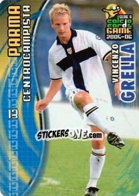 Sticker Vincenzo Grella - Serie A 2005-2006. Calcio cards game n. 134 - Panini