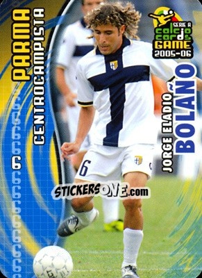 Sticker Jorge Eladio Bolano - Serie A 2005-2006. Calcio cards game n. 135 - Panini